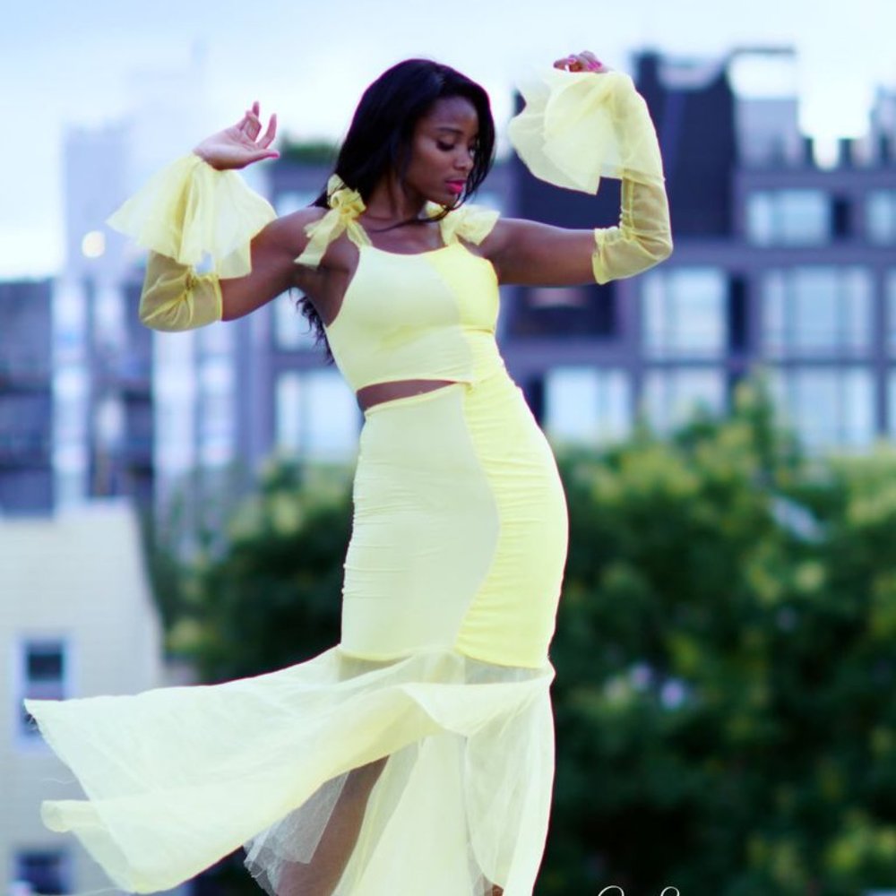 Sultry Goddess Maxi Dress-Yellow